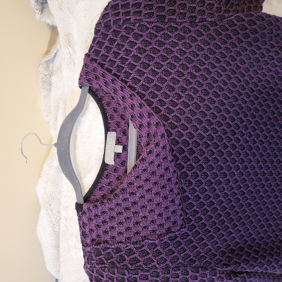 Habitat ladies waffle knit sweater, purple, size large - Picture 2 of 5